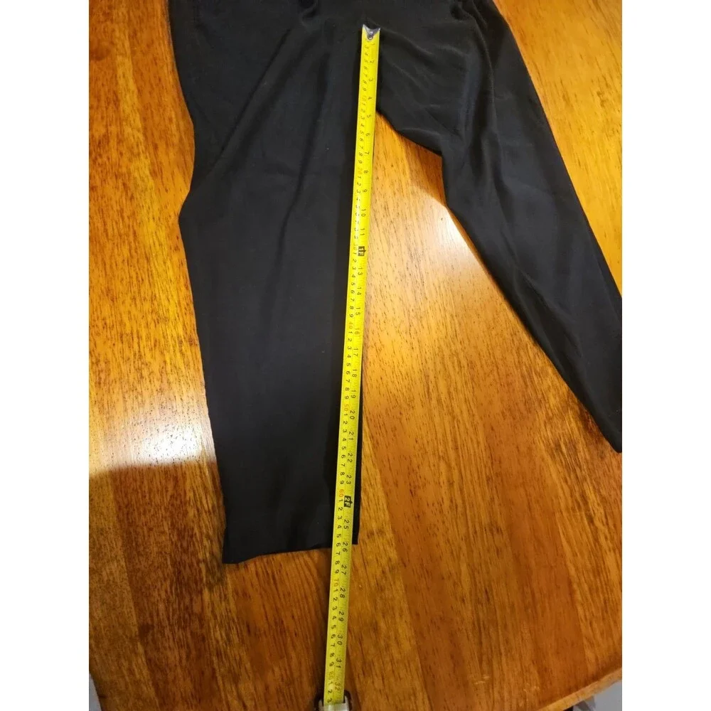 White House Black Market Elle Slim Ankle Pants Black Size 8 EUC Career Work